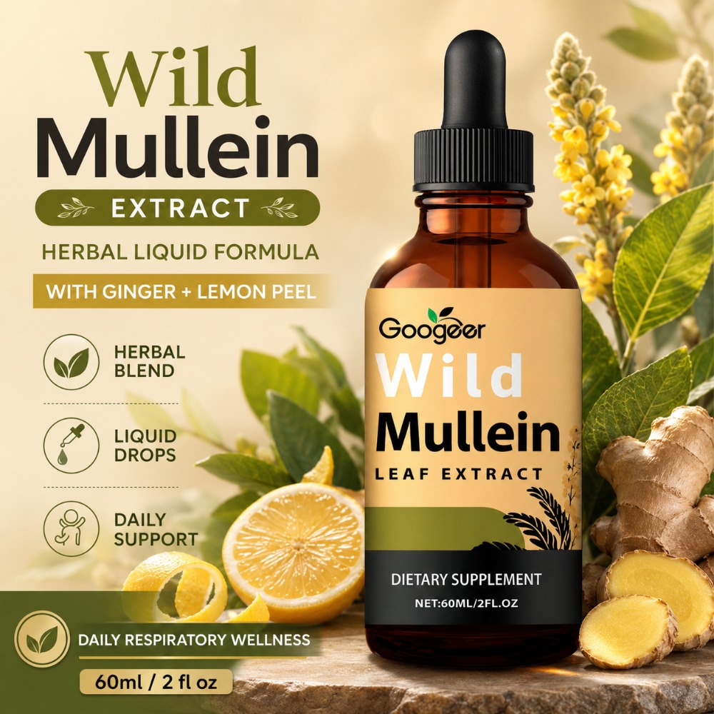 Herbal Wellness Liquid - Wild Mullein Leaf Extract Drops with