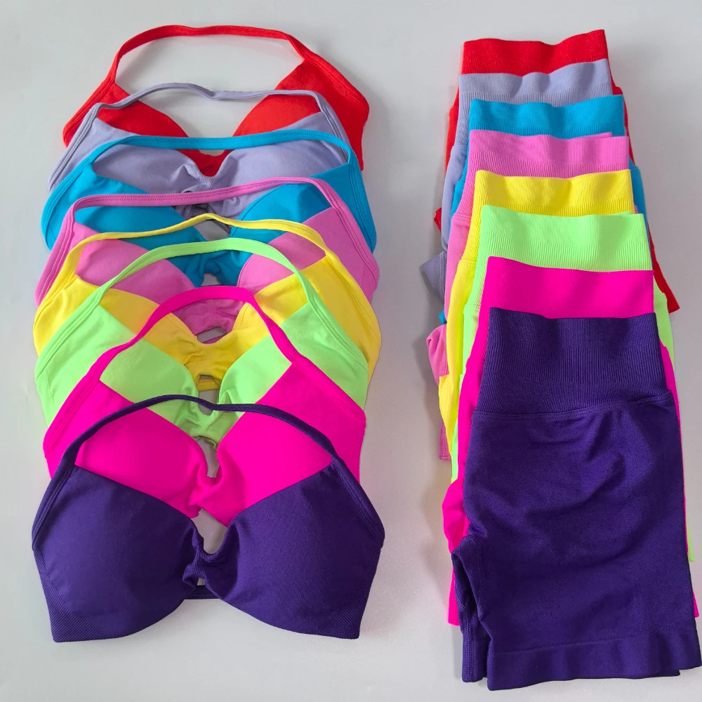 Herbal Yoga - Ruched Seamless Yoga Set for Women