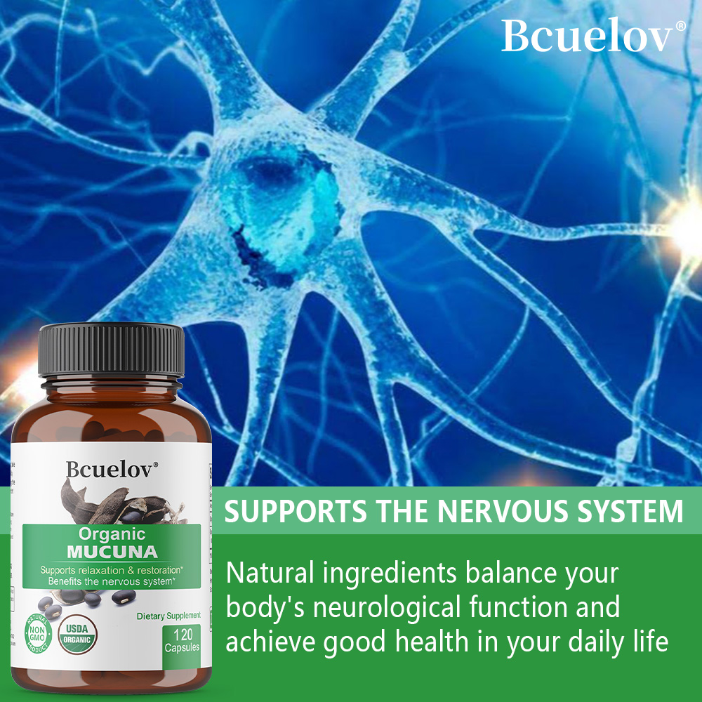 Organic Mucuna Capsules - Supp – Herbal Wellness Water recenzja i cena