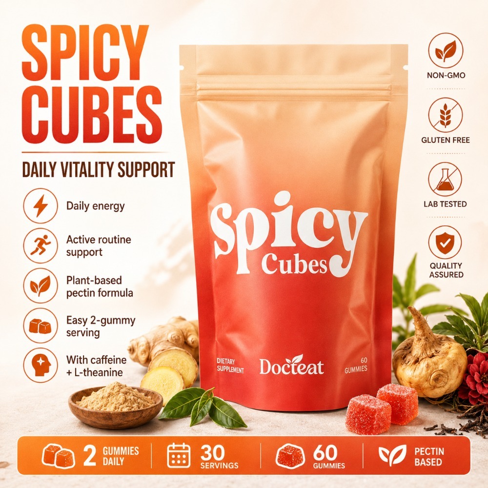 Docteat Spicy Cubes Gummies 60 – Wellness Herbal Tea Blends recenzja i cena