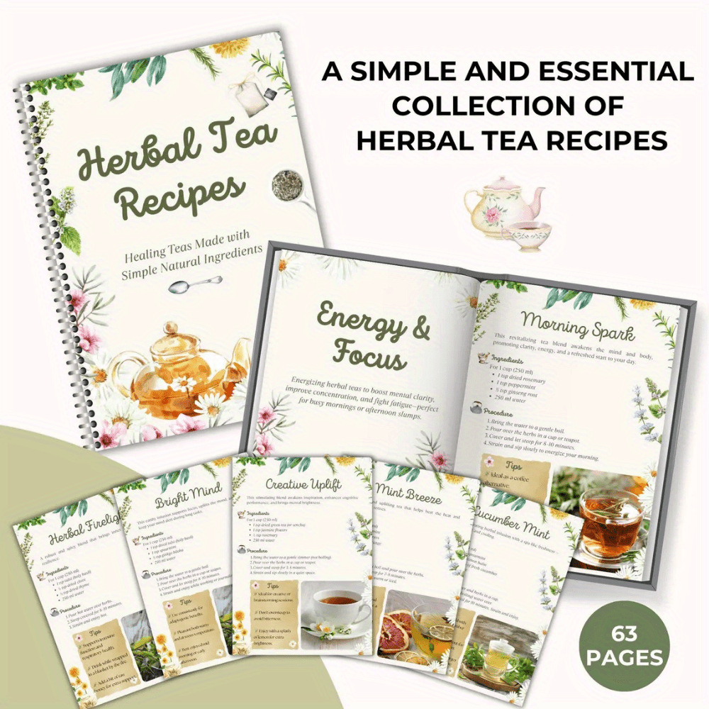 Herbal Tea Recipes Book – Natu – Wellness Herbal Tea Blends recenzja i cena