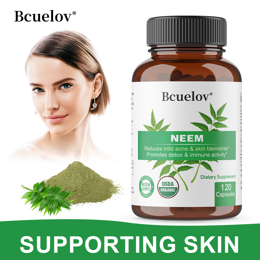 Organic Neem Leaf Capsules, He – Herbal Wellness Water recenzja i cena