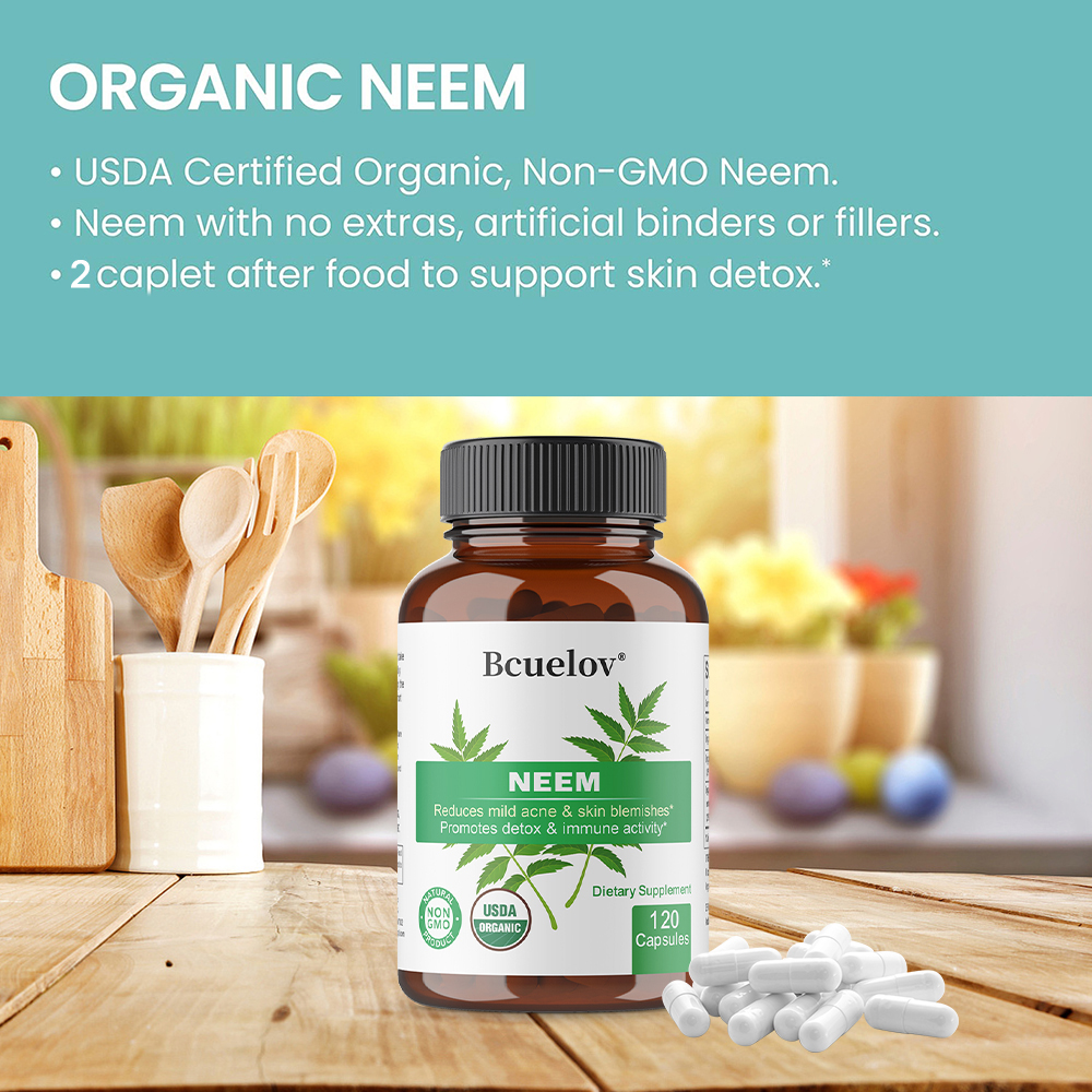 Organic Neem Leaf Capsules, He – Herbal Wellness Water recenzja i cena