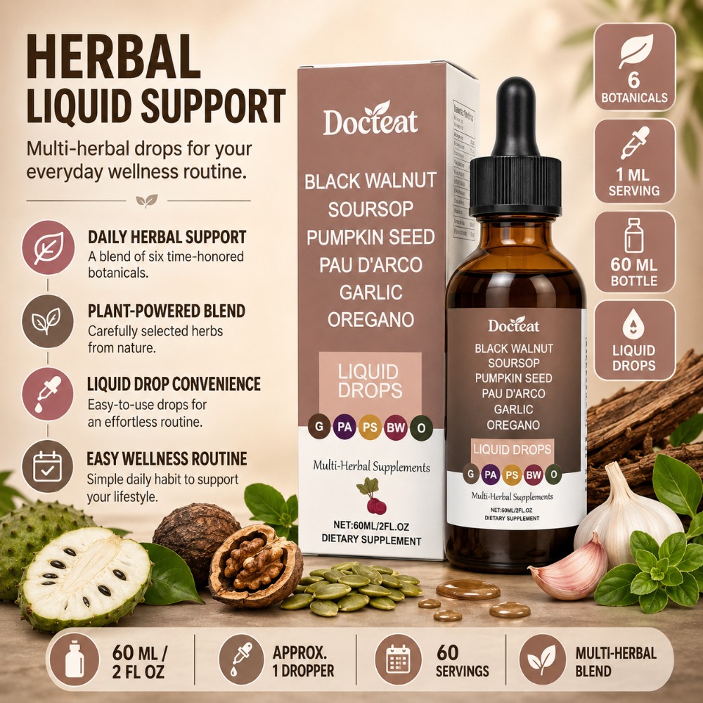 Docteat Black Walnut Soursop L – Herbal Wellness Liquid recenzja i cena