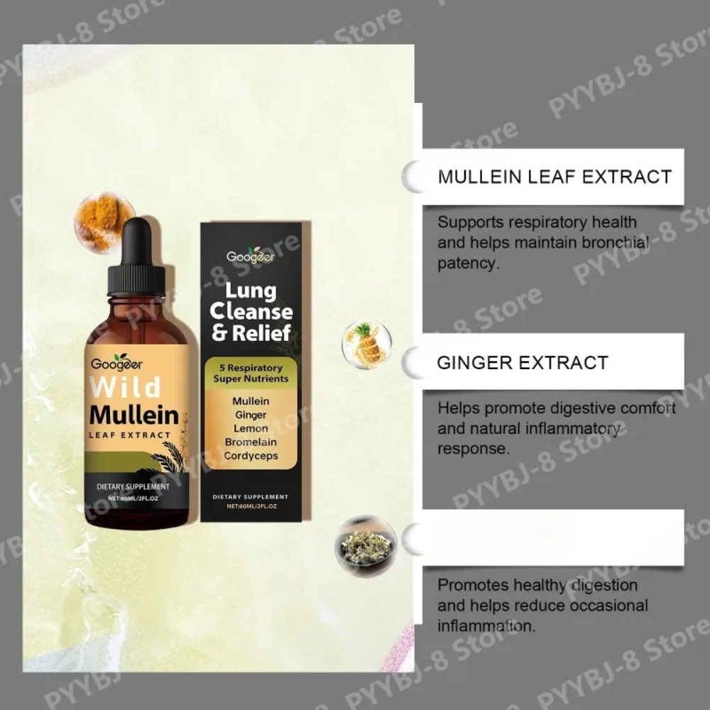 Wild Mullein Leaf Extract Drop – Herbal Wellness Liquid recenzja i cena