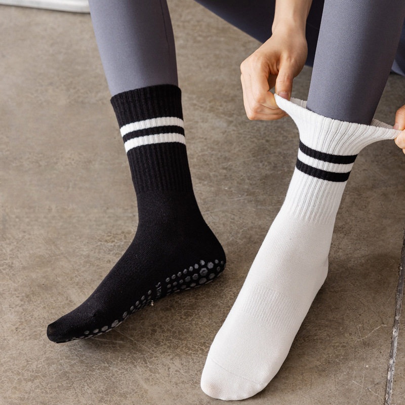 Women Non Slip Yoga Socks, Gri – Herbal Yoga recenzja i cena