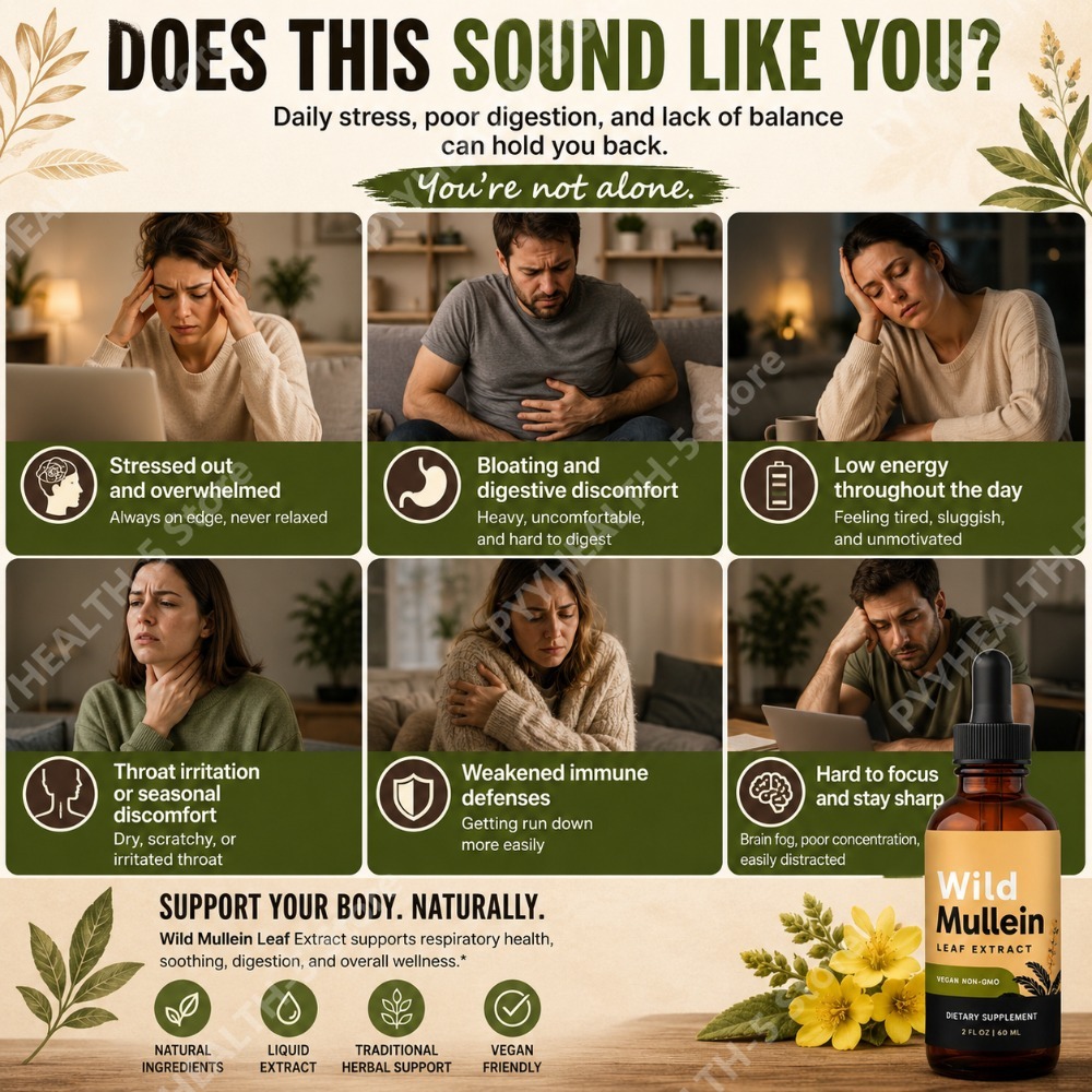 Wild Mullein Leaf Drops with G – Herbal Wellness Liquid recenzja i cena