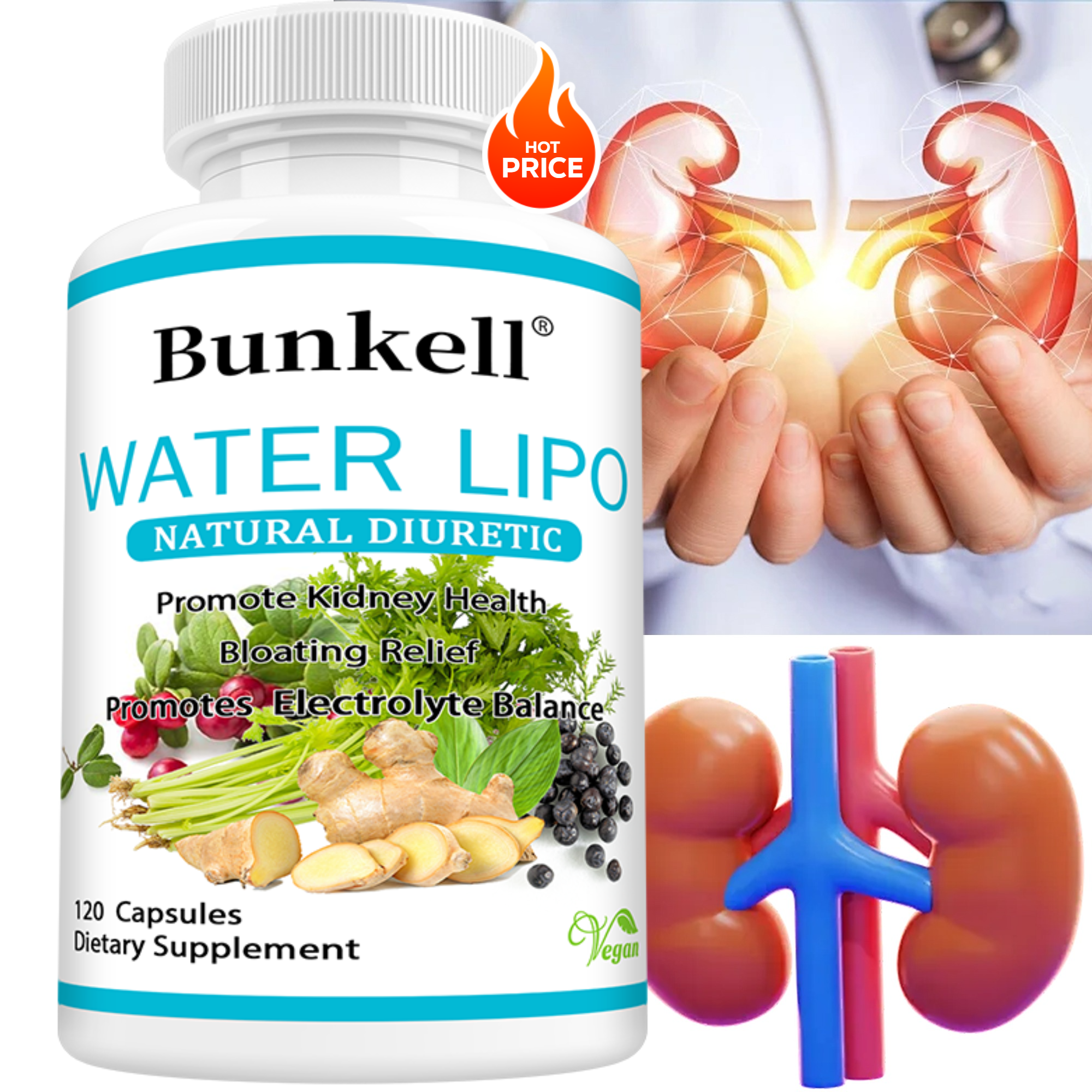 Premium Diuretic Water Kidney  – Herbal Wellness Water recenzja i cena