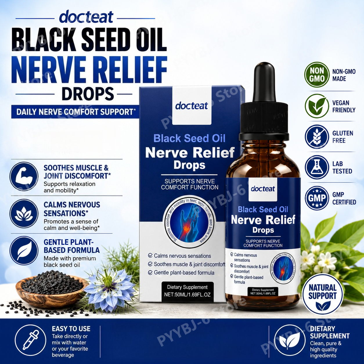 Black Seed Oil Liquid Drops 50 – Herbal Wellness Liquid recenzja i cena