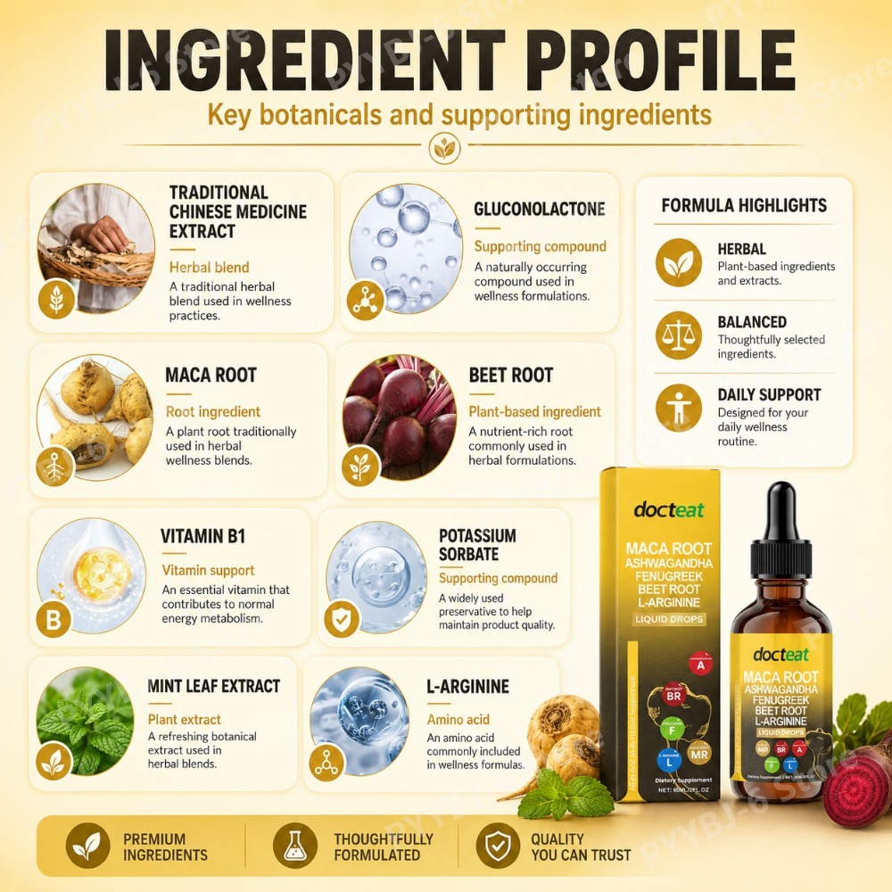 Maca Root Beet Root L-Arginine – Herbal Wellness Liquid recenzja i cena