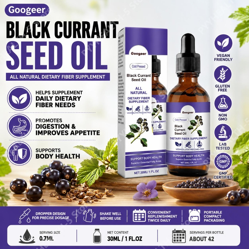 Black Currant Seed Oil Drops 3 – Herbal Wellness Liquid recenzja i cena