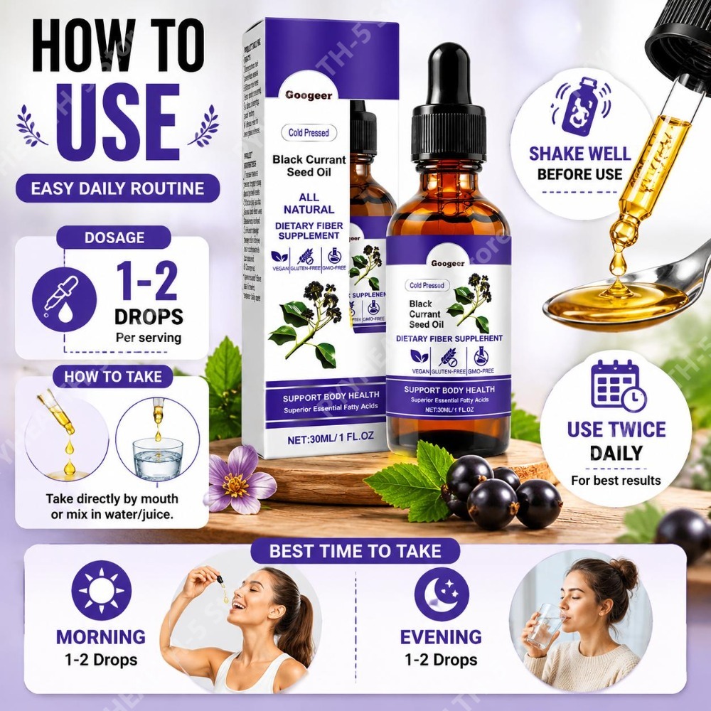 Black Currant Seed Oil Drops 3 – Herbal Wellness Liquid recenzja i cena