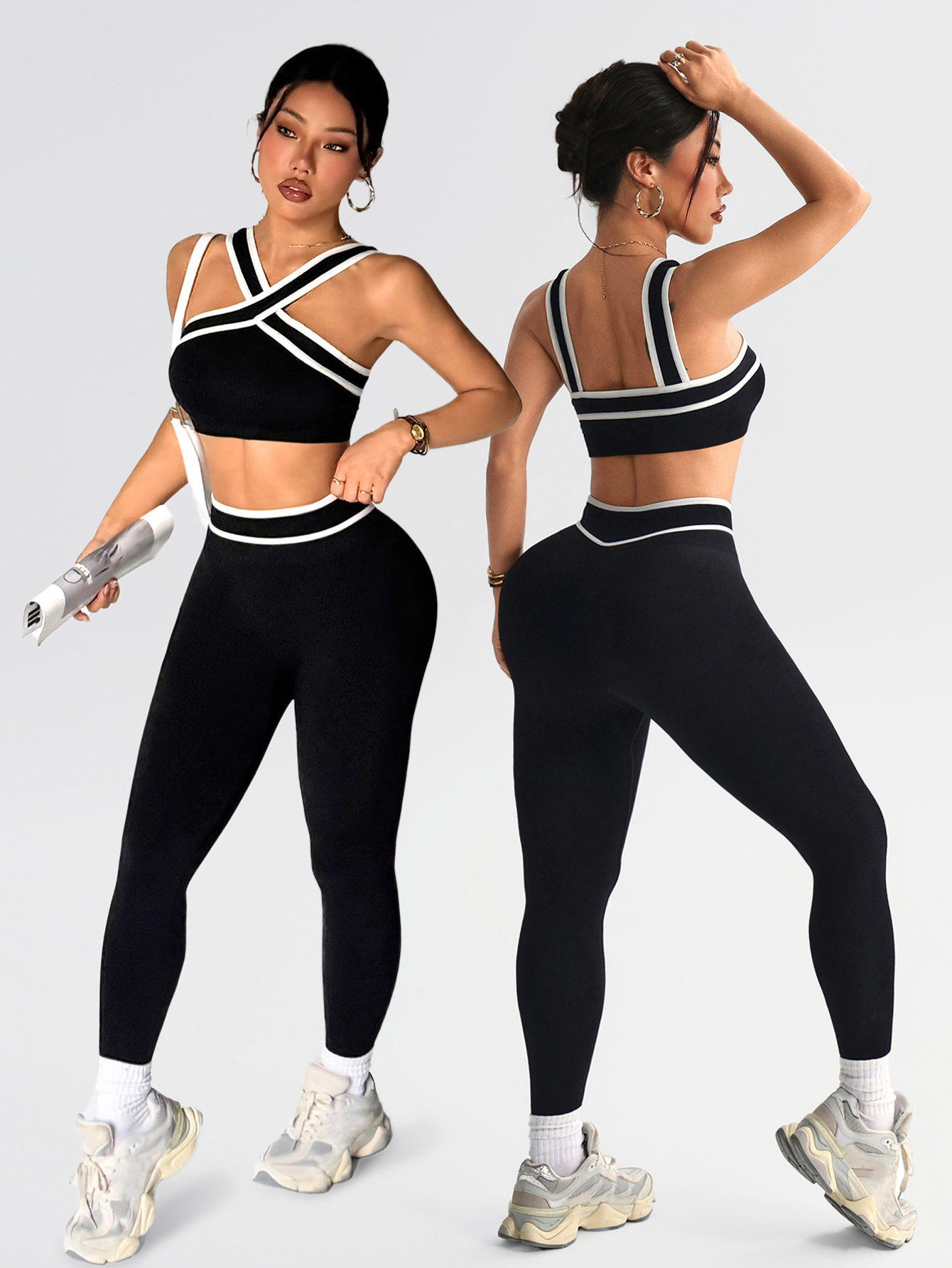 2 pcs Women Seamless Yoga Sets – Herbal Yoga recenzja i cena
