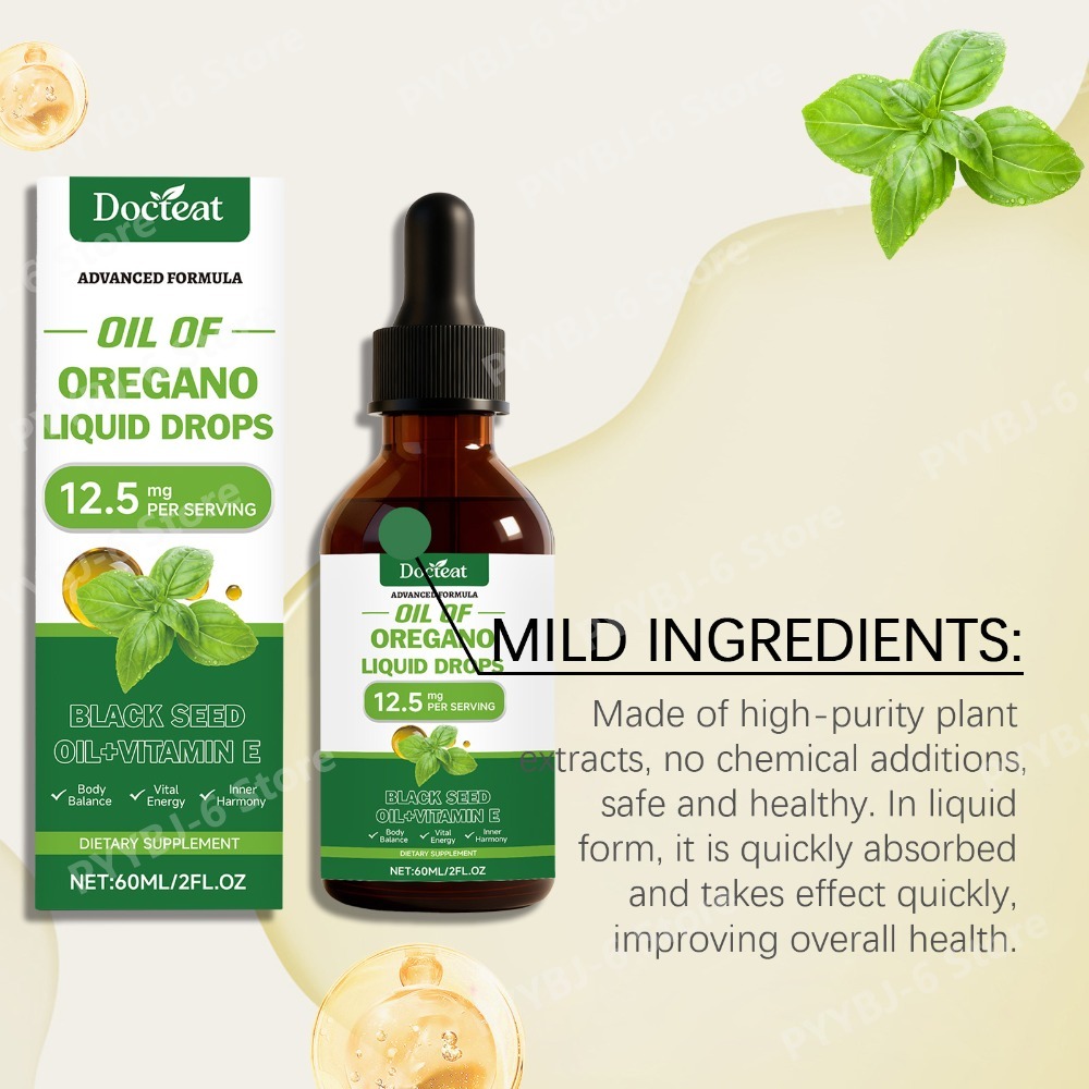 Oregano Oil Liquid Drops 60ml  – Herbal Wellness Liquid recenzja i cena
